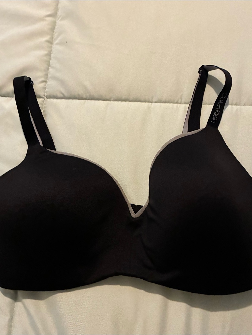 Calvin Klein Black Bra with Gray Trim